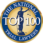 Logo Recognizing Wright Injury Law LLC's affiliation with National Trial Lawyers Top 100