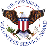 Logo Recognizing Wright Injury Law LLC's affiliation with The Presidents Colunteer Service Award